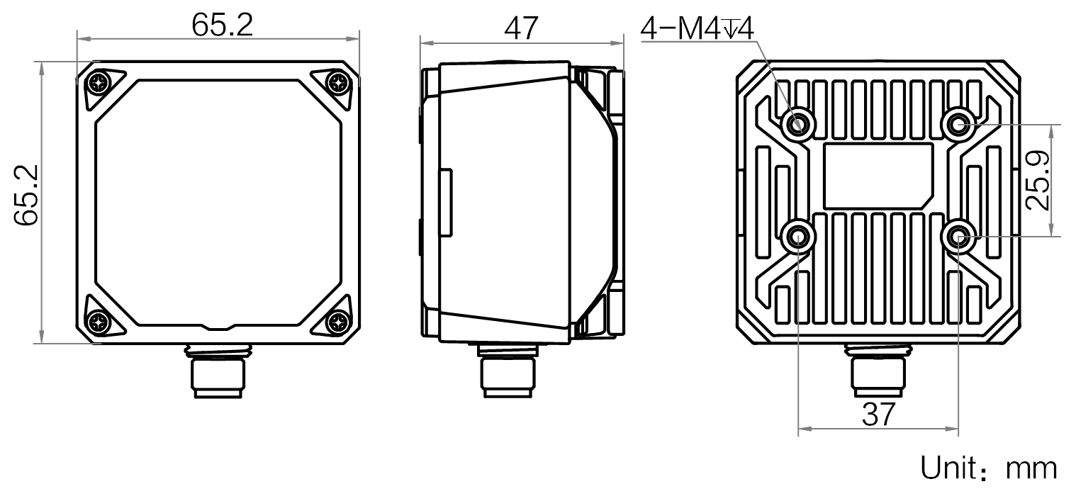 15mm鏡頭130W分辨率工業(yè)智能讀碼器(V2.0).png 15mm鏡頭130W分辨率工業(yè)智能讀碼器(V2.0).png